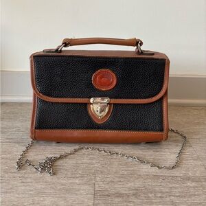 Dooney & Bourke Black and Brown Leather Bag